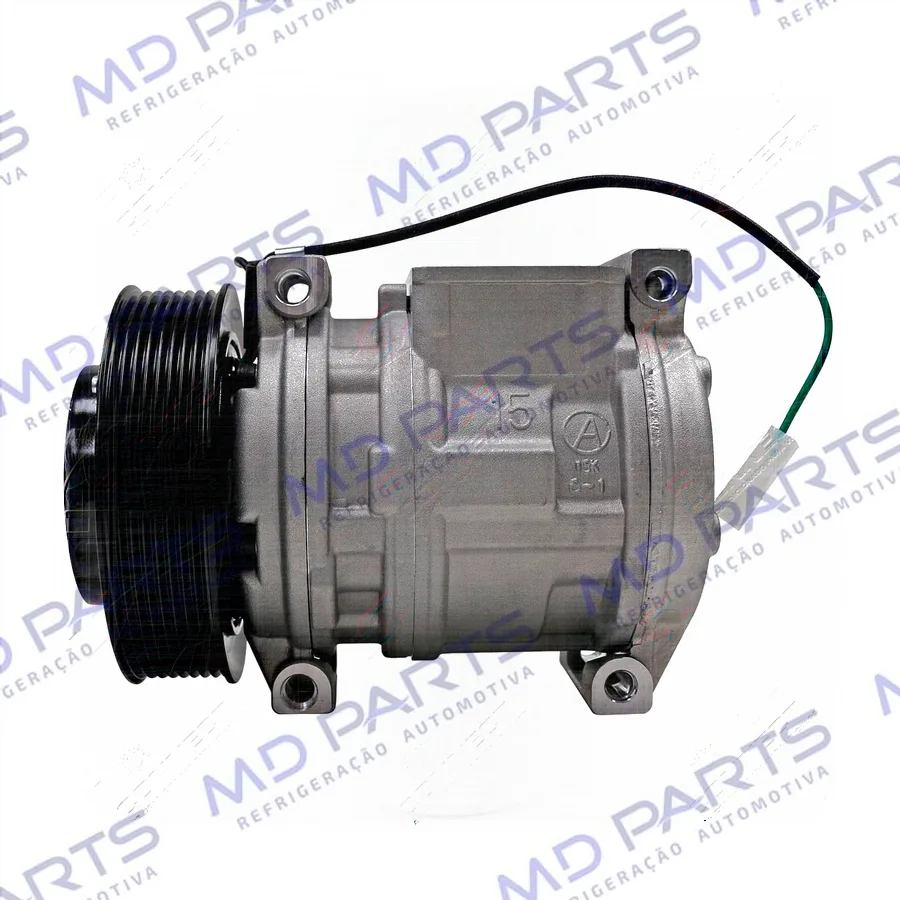 Compressor Modelo Denso 10PA15C Caminhão Mercedes Benz Atron/ Axor/ Actros 2729/ 2831/ 2841/ 2844/ 4844 Ano 2015> - 24 Volts Polia 8pk 130mm