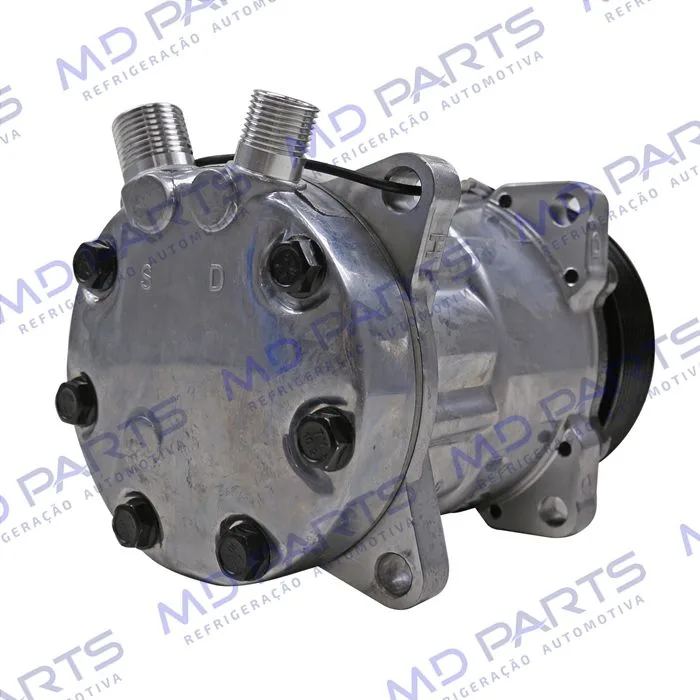 Compressor Modelo AA7H15AA Máquina New Holland 8 Orelhas - 12 Volts Polia 8pk 119mm R134a — foto 6