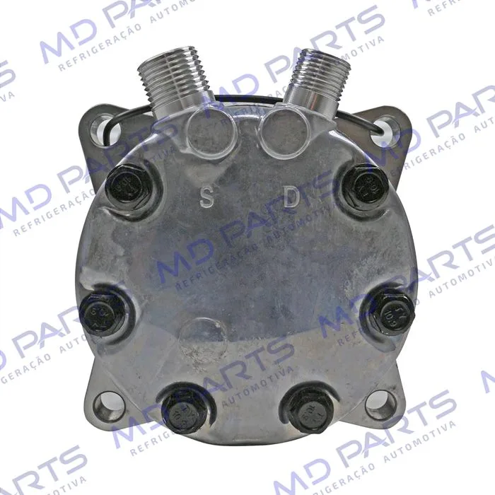 Compressor Modelo AA7H15AA Máquina New Holland 8 Orelhas - 12 Volts Polia 8pk 119mm R134a — foto 7