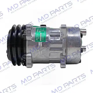 Compressor Modelo AA7H15AA 8 Orelhas Descarga / Sucção Traseira O'ring - 24 Volts Polia 2A 132 mm R134a