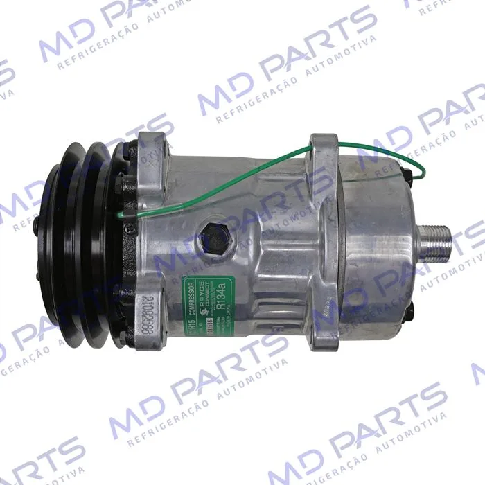 Compressor Modelo AA7H15AA 8 Orelhas Descarga / Sucção Traseira O'ring - 24 Volts Polia 2A 132 mm R134a — foto 6