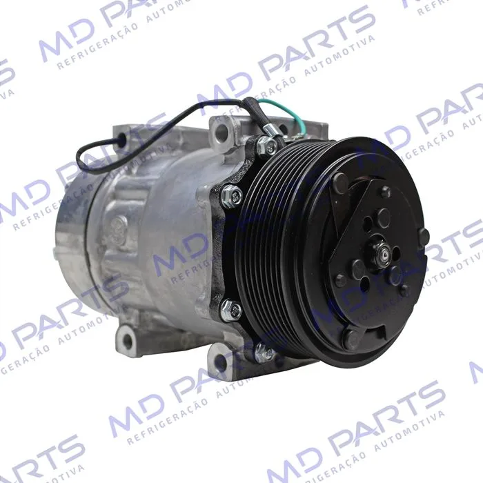 Compressor Modelo AA7H15AA Parafuso Passante Descarga/Sucção Traseira O'ring - 24 Volts Polia 8pk 119mm — foto 4