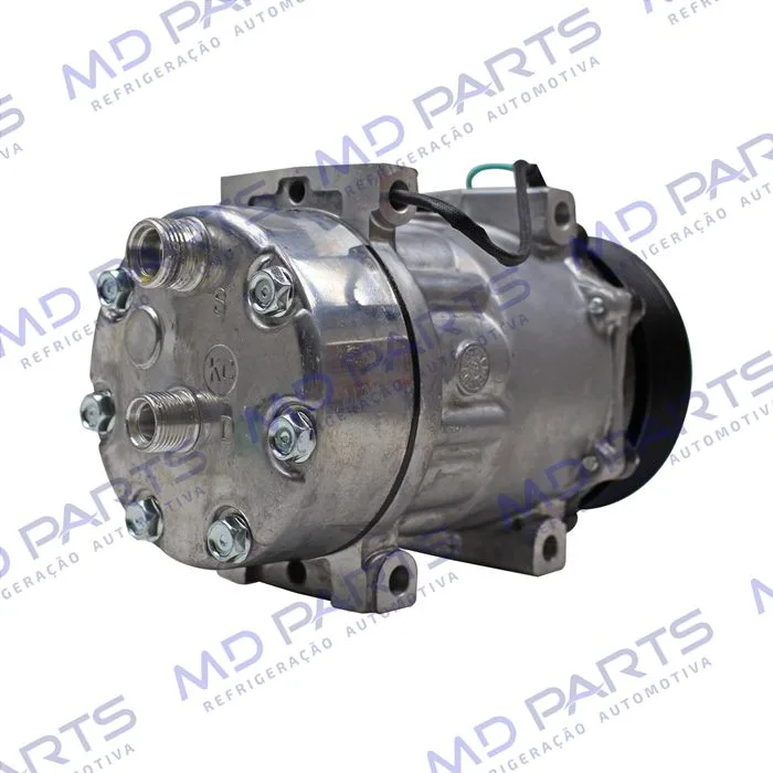 Compressor Modelo AA7H15AA Parafuso Passante Descarga/Sucção Traseira O'ring - 24 Volts Polia 8pk 119mm — foto 6