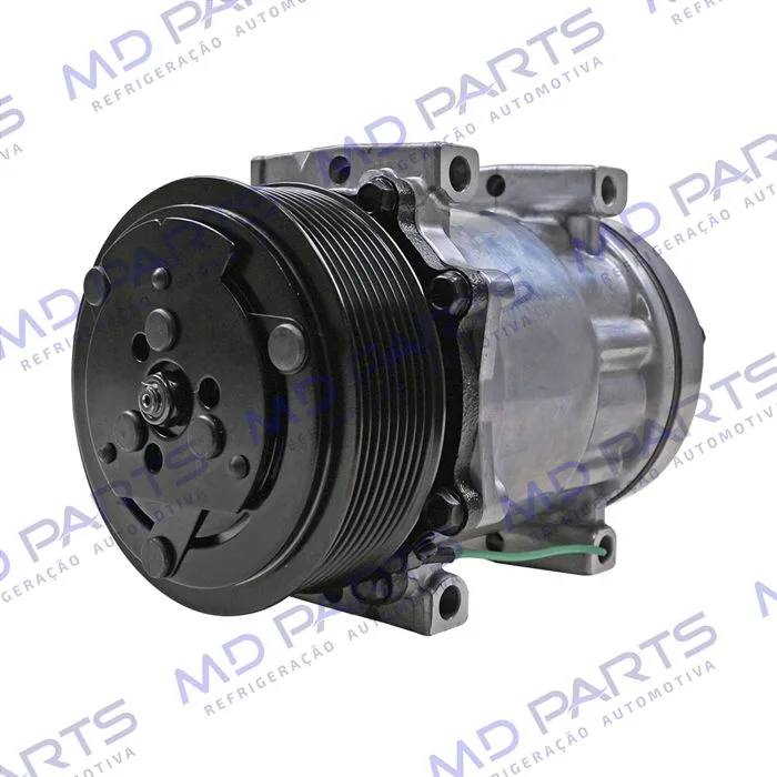 Compressor Modelo AA7H15AA Parafuso Passante Descarga/Sucção Traseira Engate - 24 Volts Polia 8pk 119mm — foto 2