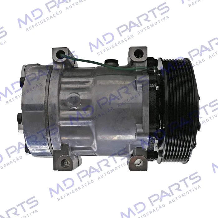 Compressor Modelo AA7H15AA Caminhão Volvo NH/FH/FM 1998 Até 2007/ Caminhão VM 2008 Até 2022/ Máquina Volvo - 24 Volts Polia 8pk 132mm — foto 5