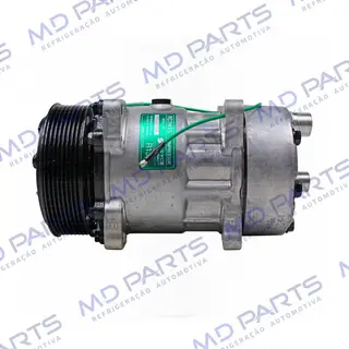 Compressor Modelo AA7H15AA 8 Orelhas Descarga/Sucção Traseira O´ring - 24 Volts Polia 8pk 119mm R134a