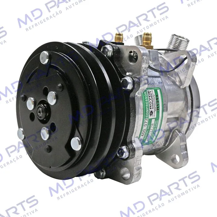 Compressor Modelo 5H09/SE505 8 Orelhas Máquina Caterpillar Mini Carregadeira 299D/ 242D3 - 12 Volts Polia 2A 125mm R134a OEM: 345-4547/ 509-3958 — foto 2