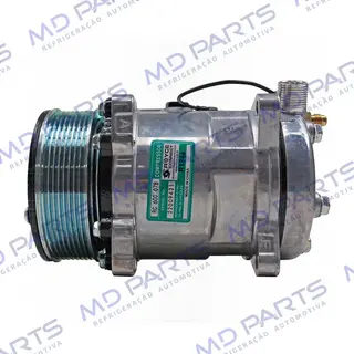 Compressor Modelo 5H14 8 Orelhas - 12 Volts Polia 8pk 123mm Universal R134a