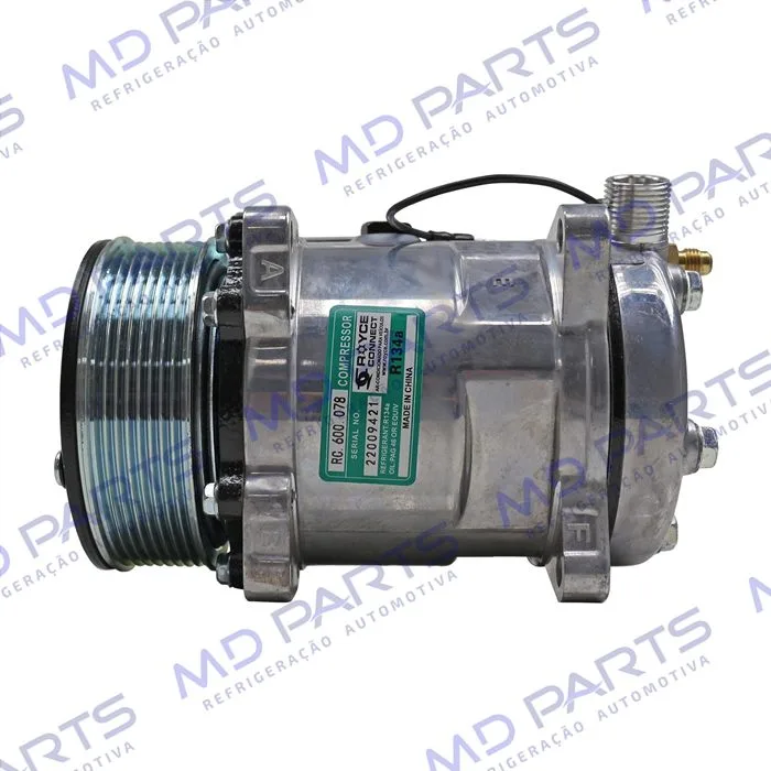 Compressor Modelo 5H14 8 Orelhas - 12 Volts Polia 8pk 123mm Universal R134a