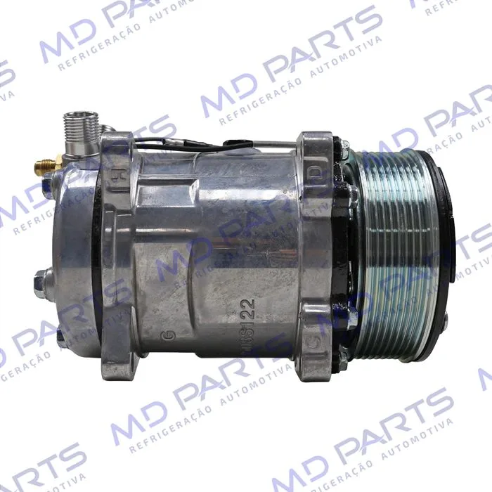 Compressor Modelo 5H14 8 Orelhas - 12 Volts Polia 8pk 123mm Universal R134a — foto 4