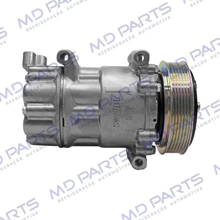 Compressor SD6C12 Citroën C4 Pallas / Peugeot 307 / 208 - 12 Volts Polia 6pk 120mm — foto 5