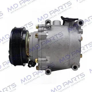 Compressor BBTRSA09BB Modelo 4984 Honda Civic 2001 Até 2006 - 12 Volts Polia 6pk 110mm