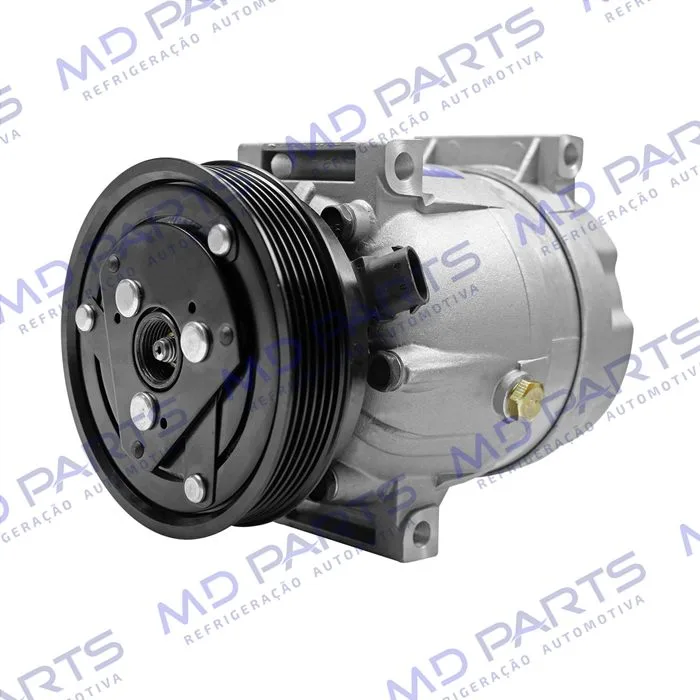 Compressor V5 Renault Scenic/ Megane 2001 Até 2006 1.6 16v. equipado somente c/compr. Korea 7700103536 importado China - 12 Volts Polia 6pk 125mm — foto 2