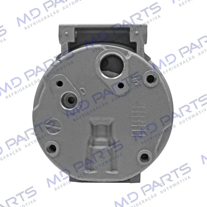 Compressor V5 Renault Scenic/ Megane 2001 Até 2006 1.6 16v. equipado somente c/compr. Korea 7700103536 importado China - 12 Volts Polia 6pk 125mm — foto 7