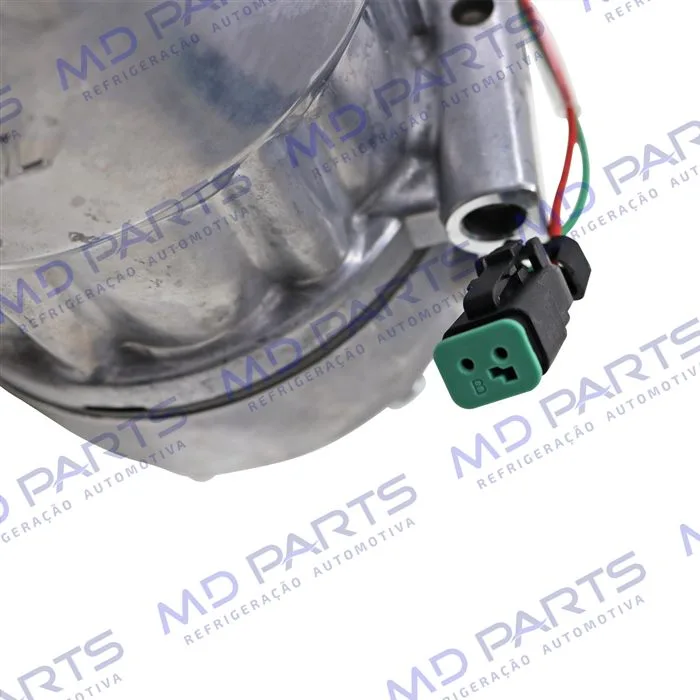 Compressor Modelo AA7H15AA 8290 Caminhão Scania Tração 8x4 2008 Até 2011 Série 5 PGR - 24 Volts Polia 8pk 120mm OEM: 1888033/ 1853081 — foto 8