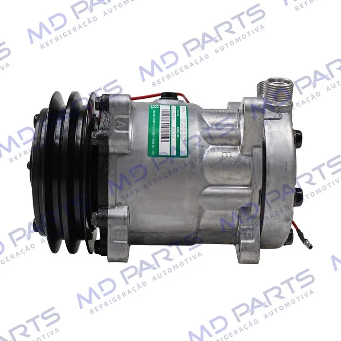 Compressor SANDEN AA7H15AA Original 4664 Trator Uniport 2011> 8 Orelhas - 12 Volts Polia 2A 132mm OEM: 6218551