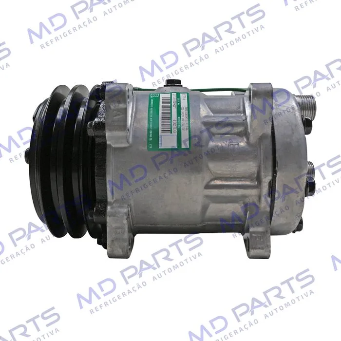 Compressor SANDEN Original 175cc 4742 AA7H15AA 8 Orelhas Descarga e Sucção Traseira O´ring - 24 Volts Polia 2A 125mm