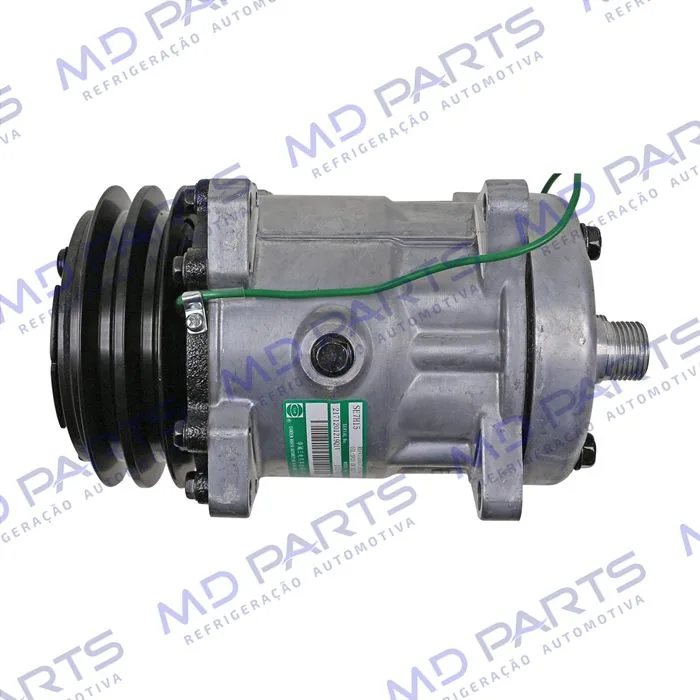 Compressor SANDEN Original 175cc 4742 AA7H15AA 8 Orelhas Descarga e Sucção Traseira O´ring - 24 Volts Polia 2A 125mm — foto 8