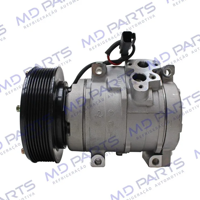 Compressor Modelo Denso 10S17C Máquina Caterpillar 336D/330CL - 24 Volts Polia 8pk 145mm - OEM: 305-0324/ 305-0325/ 259-7243/ 245-7779