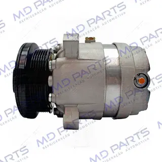 Compressor Modelo V5 Chevrolet Omega Motor 4.1 6c. 1995 Até 1998 R134a - 12 Volts Polia 6pk 106mm OEM: 1135502