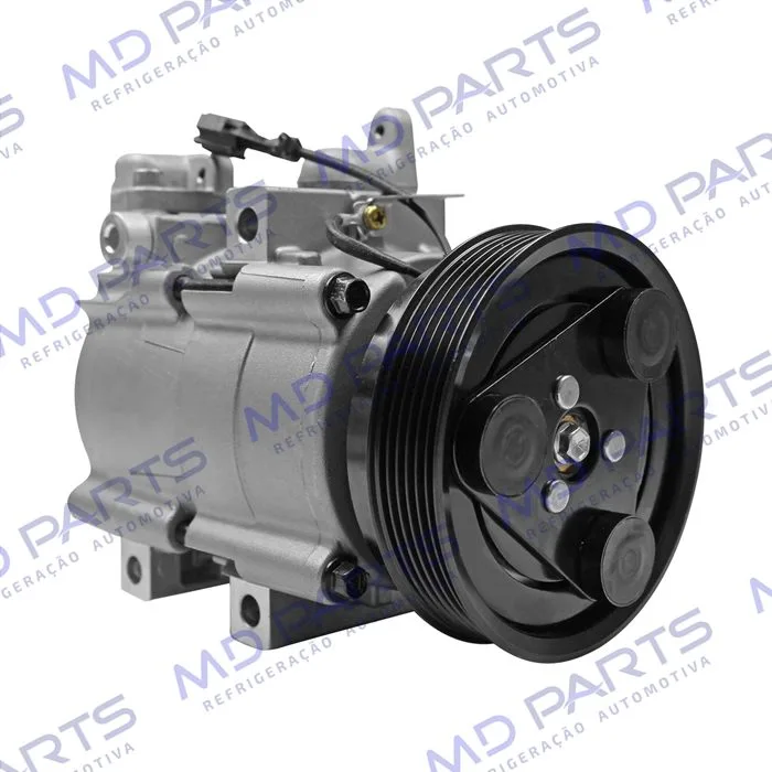 Compressor Modelo Halla Hyundai Santa Fé 2.0 8 Válvulas 2001 Até 2009 - 12 Volts Polia 6pk 118mm — foto 4