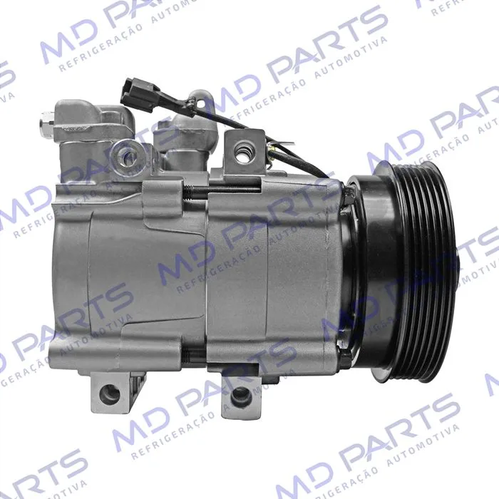 Compressor Modelo Halla Hyundai Santa Fé 2.0 8 Válvulas 2001 Até 2009 - 12 Volts Polia 6pk 118mm — foto 5