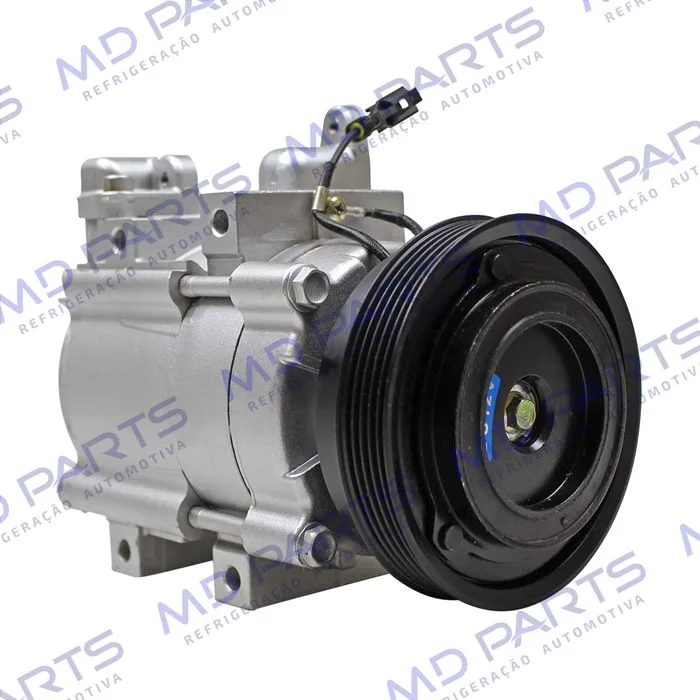 Compressor Modelo Halla Hyundai Santa Fé 2.4 8 Válvulas 2001 Até 2009 - 12 Volts Polia 5pk 123mm — foto 4
