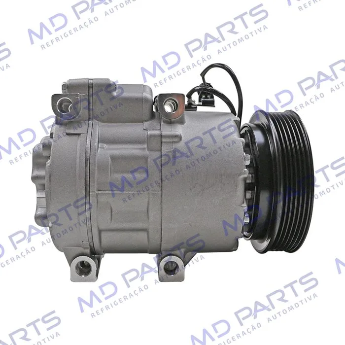 Compressor Modelo Halla Hyundai Vera Cruz 3.0 V6/ Santa Fé 2.7 12 Válvulas/ Azera/ Kia Sorento 2007 Até 2009 - 12 Volts Polia 6pk 124mm — foto 5