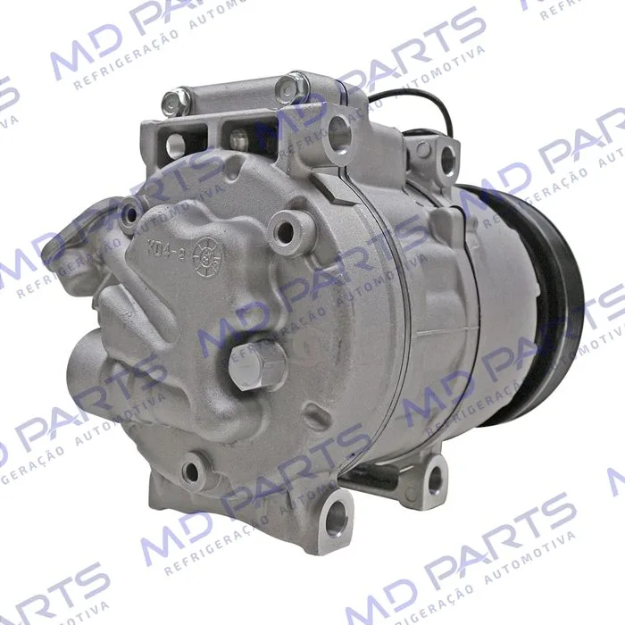 Compressor Modelo Halla Hyundai Vera Cruz 3.0 V6/ Santa Fé 2.7 12 Válvulas/ Azera/ Kia Sorento 2007 Até 2009 - 12 Volts Polia 6pk 124mm — foto 6
