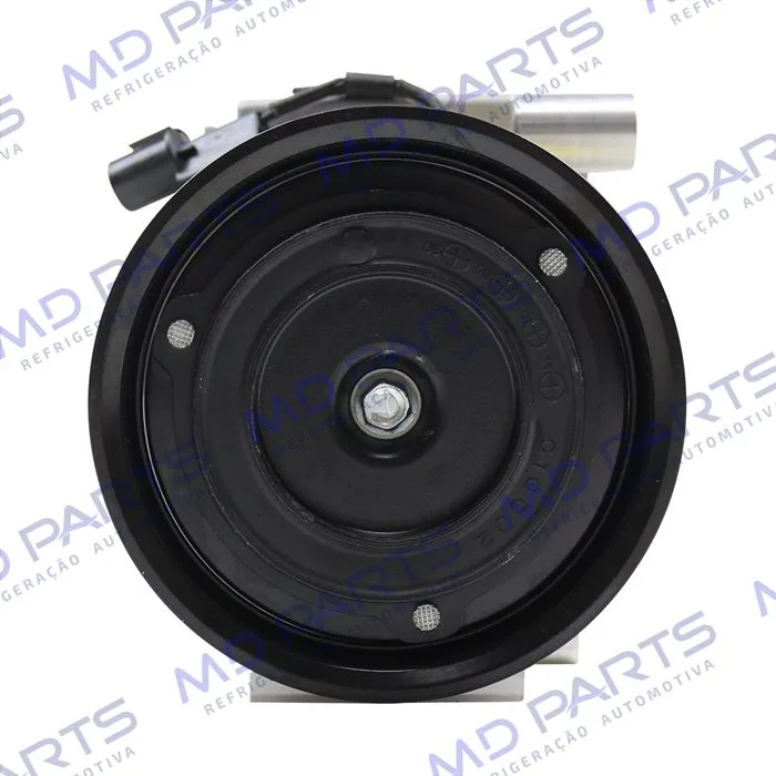 Compressor Modelo Denso 10PA15 Doowon Hyundai Tucson/ Kia Sportage/ New Sportage Gasolina e Diesel 2.0/2.7 8 Válvulas 2007> - 12 Volts Polia 4pk 123mm — foto 3