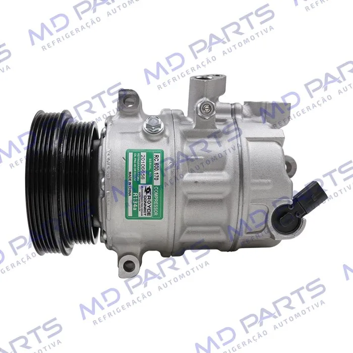 Compressor Modelo Sanden Polia Dupla Volkswagen Jetta 2.5 2006 Até 2010 - 12 Volts