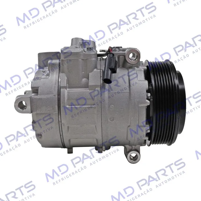 Compressor Modelo Denso 7SEU17C-PV7 Mercedes Benz Sprinter Lado Esquerdo Do Motor 2013 Até 2018/ C180/C200 2013 Até 2015/ Land Rover Discovery 3 2005/ Touareg V8/ Porsche Panamera - 12 Volts Polia 7pk 120mm — foto 4