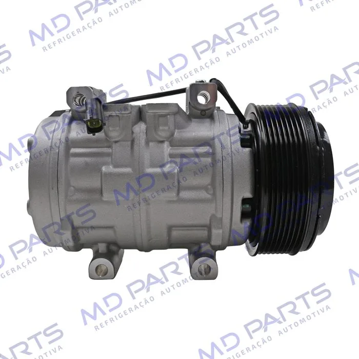 Compressor Modelo 10P15 Caminhão Mercedes Benz Accelo A815/ L98/ Volkswagen Constellation/ Titan 18310 R134a - 24 Volts Polia 8pk 120mm OEM: A9042300811/ 2R2820803C — foto 4