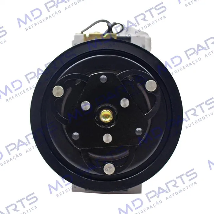 Compressor Modelo Denso 7SBU16C Caminhão Mercedes Benz Actros 4844 2009 Até 2014 - 24 Volts Polia 9pk 129mm OEM: A5412301211/ 447190-5530 — foto 3