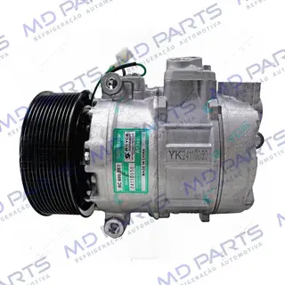 Compressor Modelo Denso 7SBU16C Caminhão Mercedes Benz Actros - 24 Volts Polia 11pk 135mm