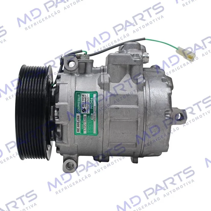Compressor Modelo Denso 7SBU16C Caminhão Mercedes Benz Axor - 24 Volts Polia 9pk 135mm OEM: 4572300111/ A0002343711