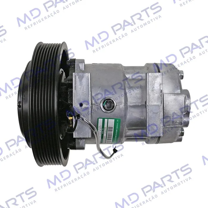 Compressor SANDEN AA7H15AA Original 4116U Caminhão Volvo FM/ FMX / FH 2008 Até 2019 - 24 Volts Polia 8pk 180mm OEM: 84094705/ 20587125/ 85000458 — foto 8