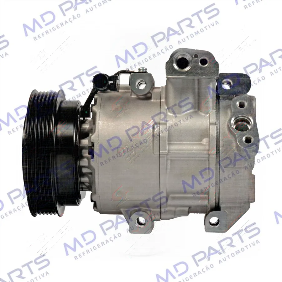 Compressor DV13 Kia Cerato 1.6L 2002 Até 2009 - 12 Volts Polia 6pk 125mm OEM: 97701-1M130