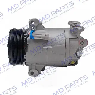 Compressor CVC 125cc Chevrolet S10 2000 Até 2011/ Blazer/ Troller 2.4/ 2.8 Gasolina / 2.8 Diesel 2000> - 12 Volts Polia 6pk 109mm OEM: 93381793/ 94763439/ 93298740