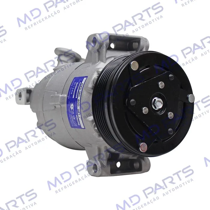 Compressor CVC 125cc Chevrolet S10 2000 Até 2011/ Blazer/ Troller 2.4/ 2.8 Gasolina / 2.8 Diesel 2000> - 12 Volts Polia 6pk 109mm OEM: 93381793/ 94763439/ 93298740 — foto 4