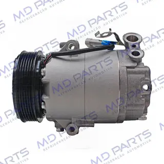 Compressor CVC 100cc R134a Chevrolet Corsa Classic/ Celta 2002 Até 2008 - 12 Volts Polia 6pk 110mm OEM: 93381741
