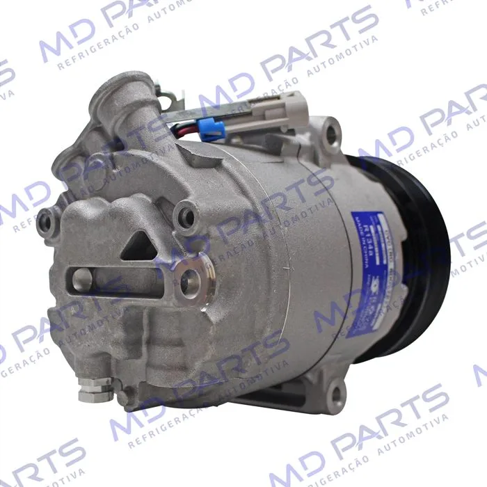 Compressor CVC 100cc R134a Chevrolet Corsa Classic/ Celta 2002 Até 2008 - 12 Volts Polia 6pk 110mm OEM: 93381741 — foto 6
