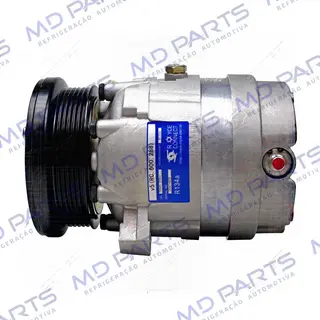 Compressor Modelo V5 Chevrolet Omega 3.0 6cc 1993 Até 1994 R12 - 12 Volts Polia 6pk 110mm OEM: 1135288
