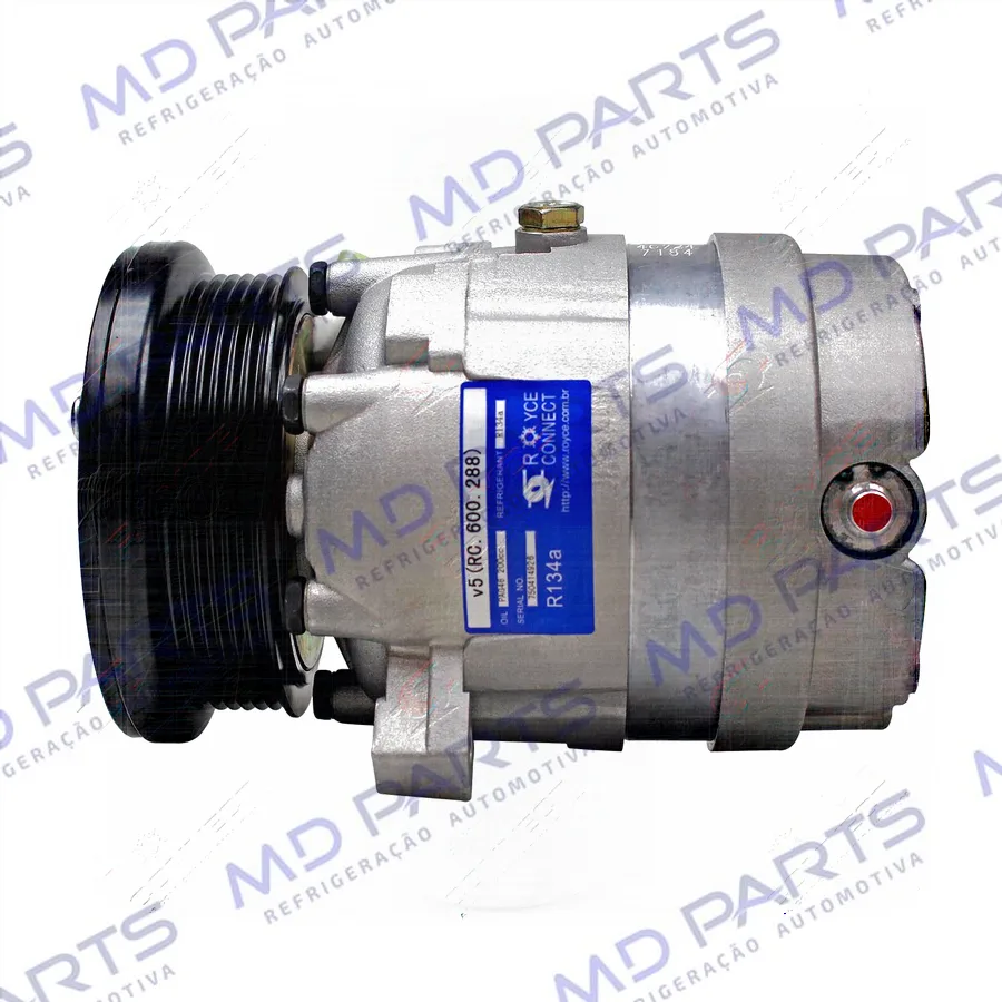 Compressor Modelo V5 Chevrolet Omega 3.0 6cc 1993 Até 1994 R12 - 12 Volts Polia 6pk 110mm OEM: 1135288