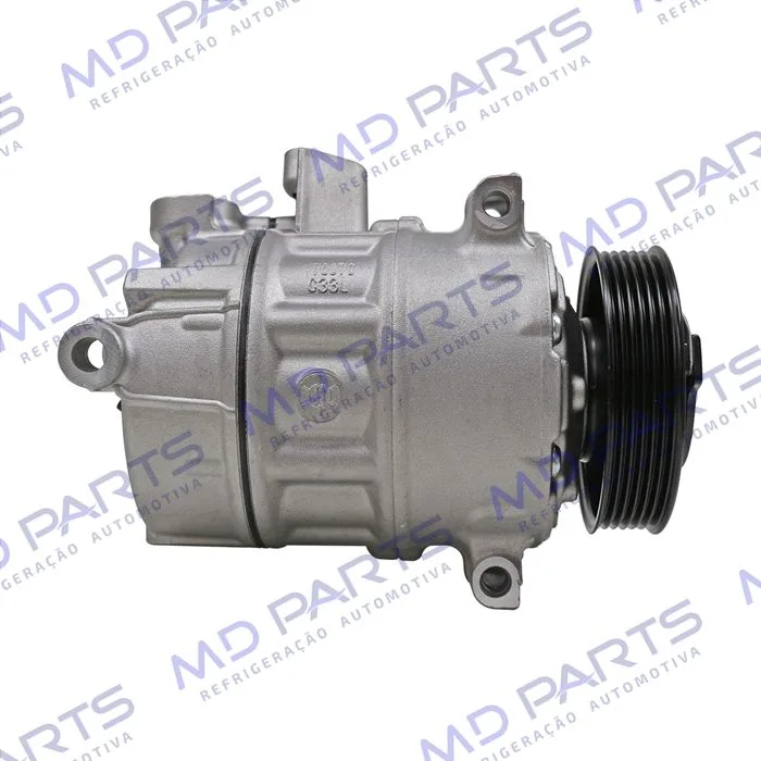 Compressor Volkswagen Jetta 2011>/ Passat/ Tiguan TSI Motor 2.0 Aspirado/ Audi A4/ Audi A3 Nova - Sentido Horário - 12 Volts Polia 6pk 112mm — foto 4