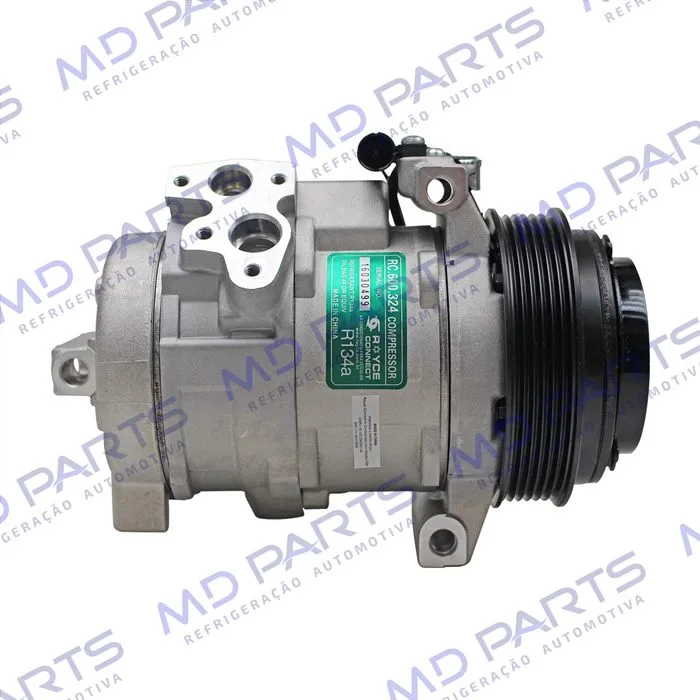 Compressor Modelo Denso 10S17C Mercedes Benz Sprinter 2013> Lado Direito do Motor - 12 Volts Polia 6pk 121mm OEM: A0002344011 — foto 5