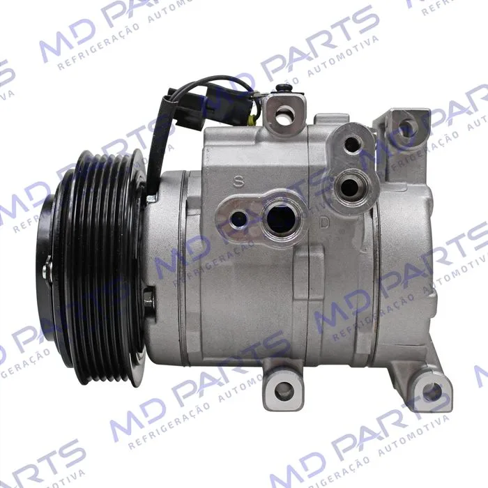 Compressor Modelo DF13 Hyundai HB20 1.6 - 12 Volts Polia 6pk 117mm