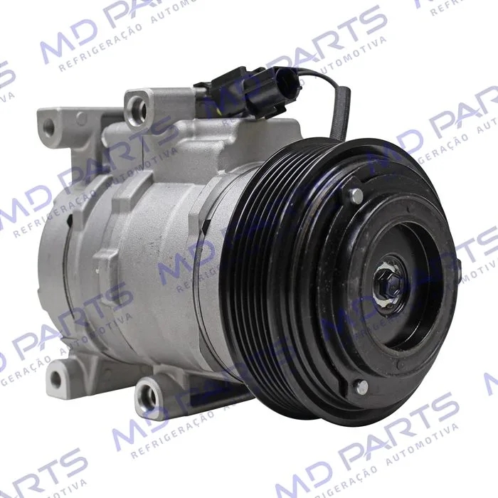 Compressor Modelo DF13 Hyundai HB20 1.6 - 12 Volts Polia 6pk 117mm — foto 4