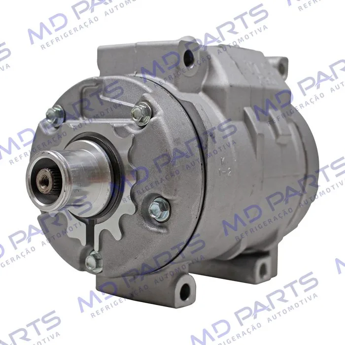 Compressor Modelo Denso 10S15 Toyota Hilux SW4 / SRV 2005> / Trator New Holland CNH Setembro 2009> Sem Embreagem — foto 2