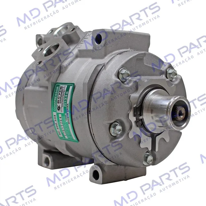 Compressor Modelo Denso 10S15 Toyota Hilux SW4 / SRV 2005> / Trator New Holland CNH Setembro 2009> Sem Embreagem — foto 4